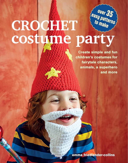 Book Cover, Crotchet Costume Party by Emma Friedlander-Collins.